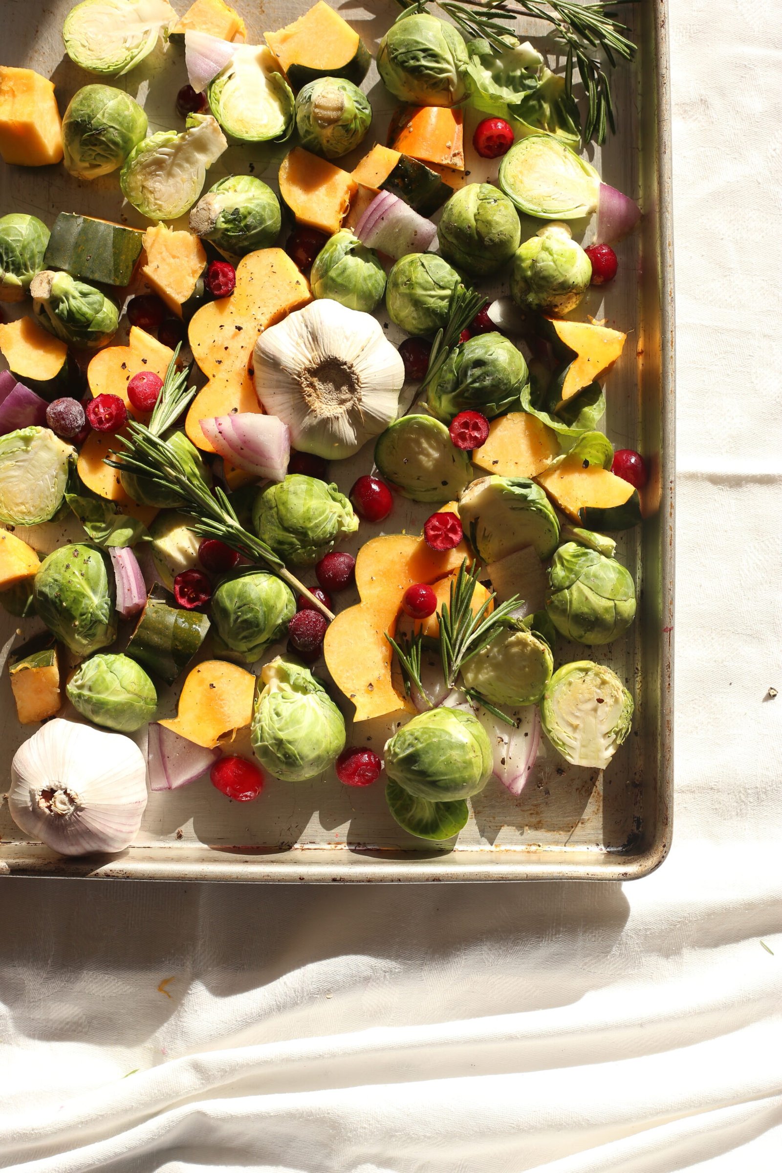 Sheet Pan Roasted Vegetables with Brussels Sprouts