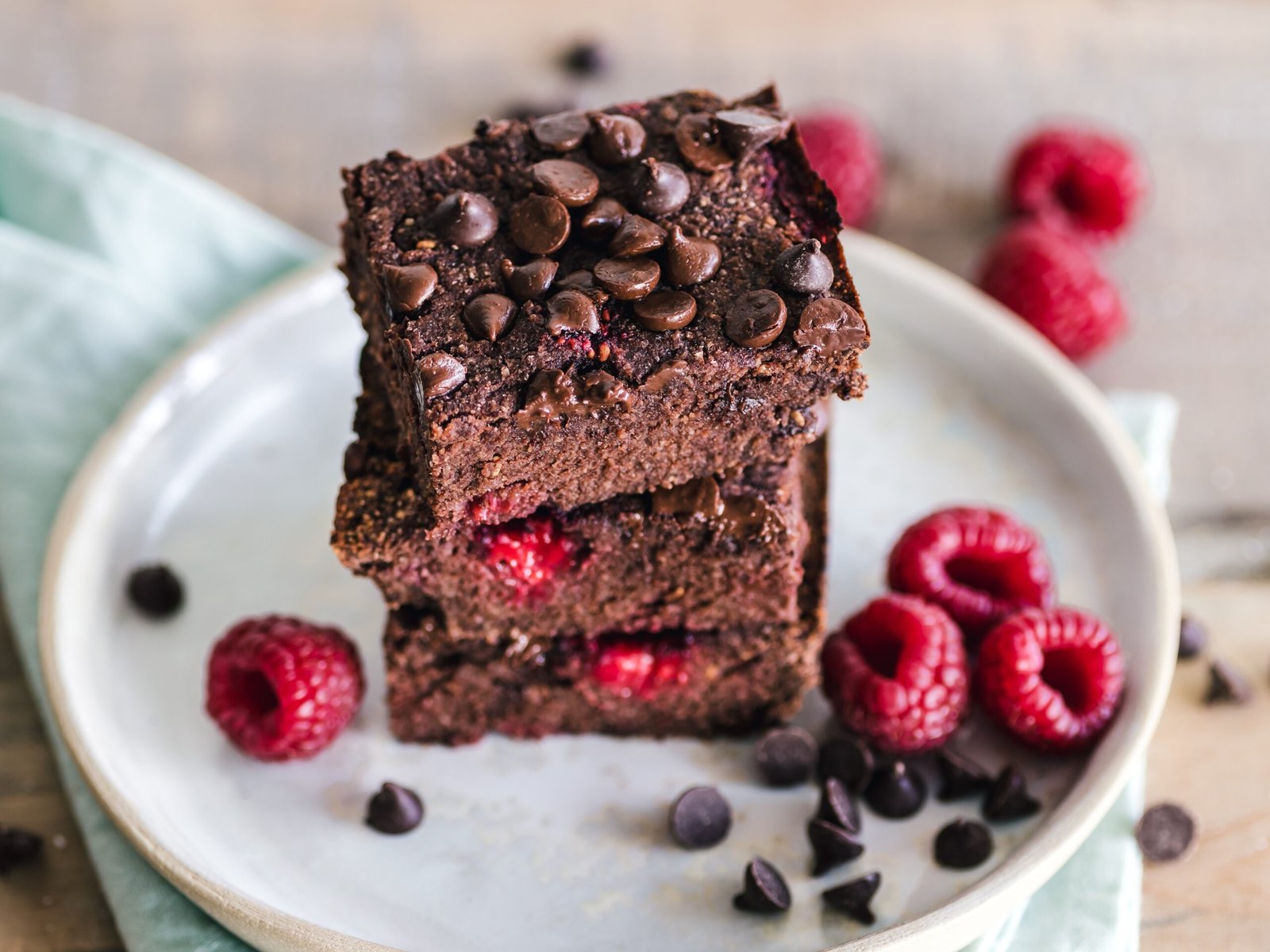 Fudgy Chocolate Chip Brownies